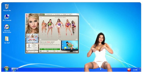 Nice feature of virtual babes